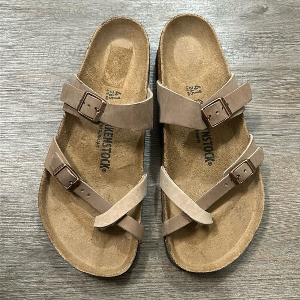 Birkenstock Two Tone Mayari Birko-Flor Sandals Size 41